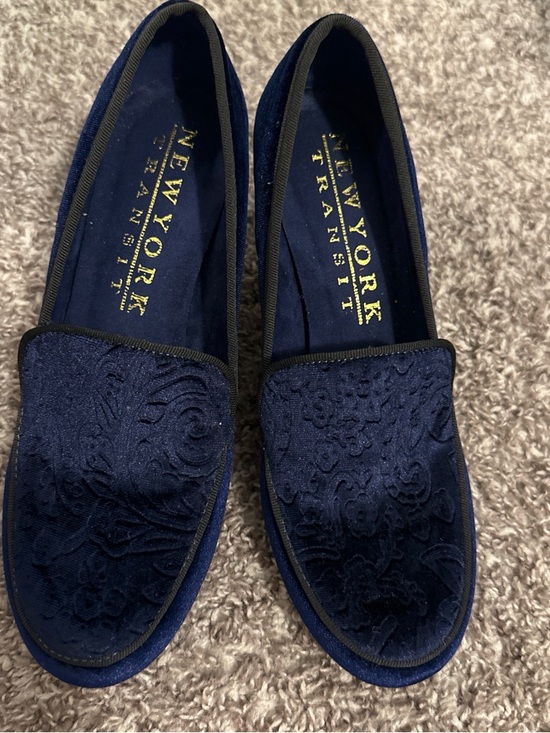 New York Transit Shoes - New York Transit  Navy Velvet 7.5 woman